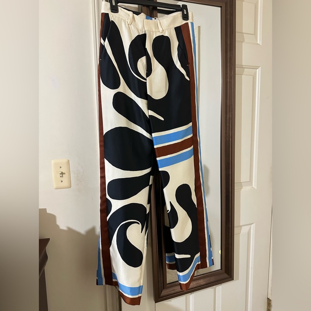 ZARA abstract printed pants